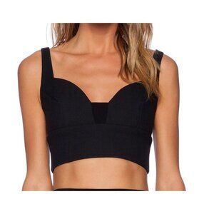 A.L.C. Morley Crop Top size 4 Black bustier Style